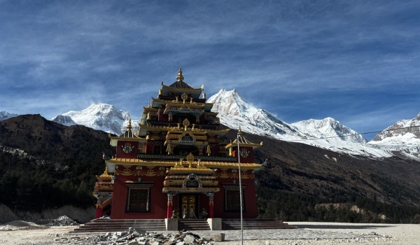 Mt. Manaslu View from Shyala